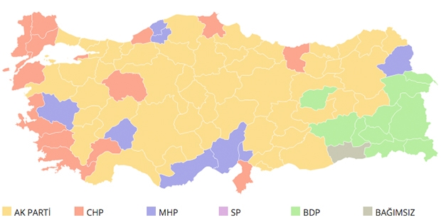 DBP'de Iğdır, Ağrı ve Bitlis illeri kaldı