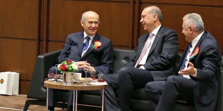 Devlet Bahçeli, Tayyip Erdoğan, Binali Yıldırım