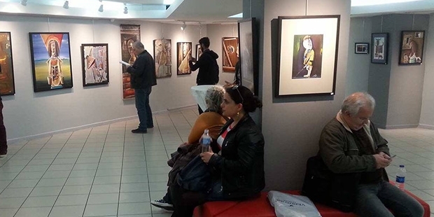 Ressam Muzaffer Oruçoğlu'nun 'Metaforlar' sergisi İzmir'de açıldı