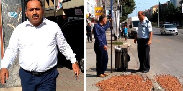 AKP İlçe Başkanı: Partimin önüne biri fındık dökmüş, gelin bu adamı temizleyin!