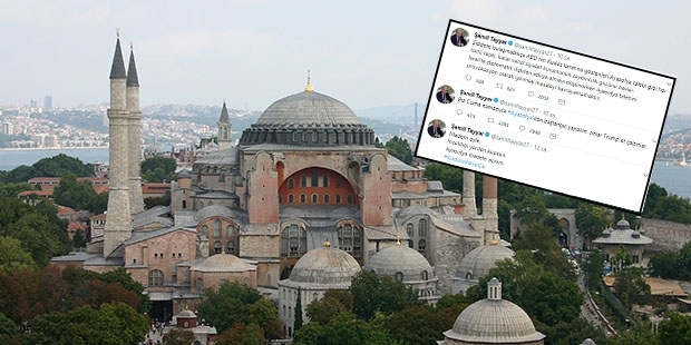 AKP'li Şamil Tayyar'dan Trump'ın Kudüs kararına tepki: İnceldiği yerden kopsun, Ayasofya ibadete açılsın!