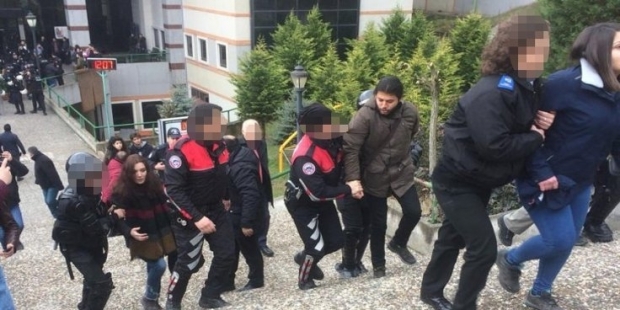 İş cinayetlerini protesto eden 14 öğrenciye gözaltı