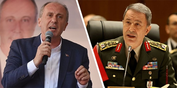Muharrem İnce'den Genelkurmay Başkanı Akar'a: Sök apoletlerini çık karşımıza!