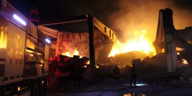 Türkiye'de 6 ayda 119 fabrika yandı