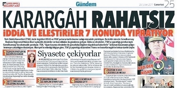 Karargâh rahatsız: Haber başlığıydı, krizin adı oldu