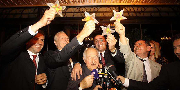 Hamza Hamzaoğlu, Ali Dürüst, Duygun Yarsuvat, Abdülrahim Albayrak ve yeni başkan Dursun Özbek