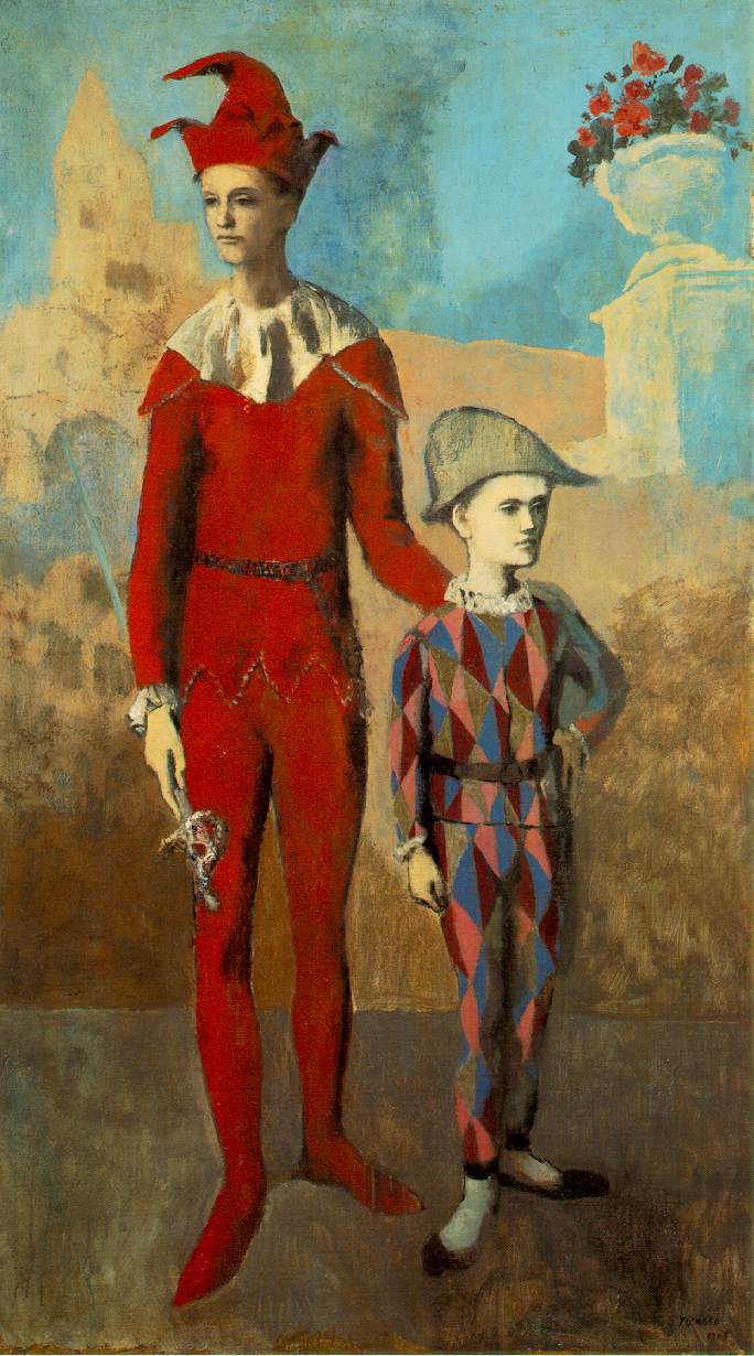 Acrobat and Young Harlequin, Pablo Picasso