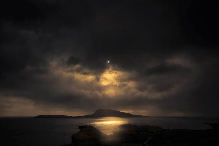 Faroe Adaları'nda Güneş tutulması...