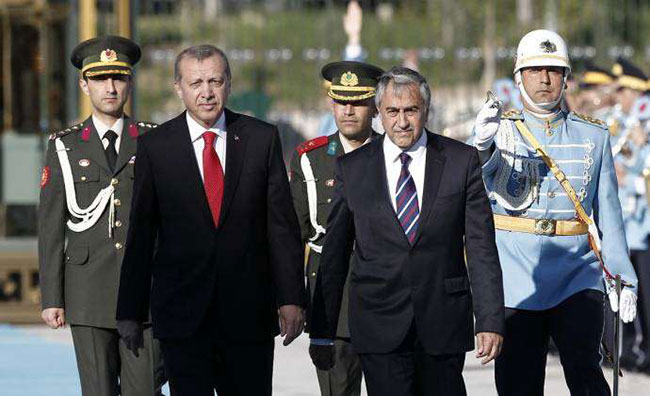 Cumhurbaşkanı Tayyip Erdoğan ve KKTC Cumhurbaşkanı Mustafa Akıncı