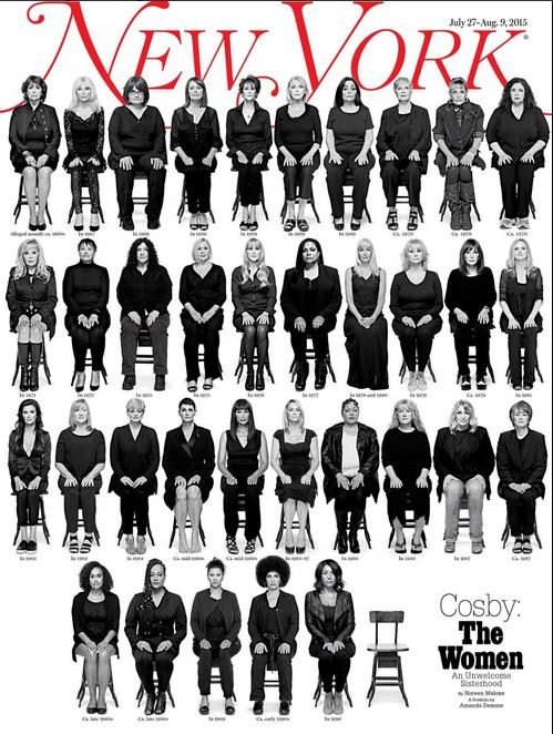 Bill Cosby’nin uyuşturucu da vererek tecavüz ve taciz ettiği 35 kadın, New York Magazine'e kapak oldu