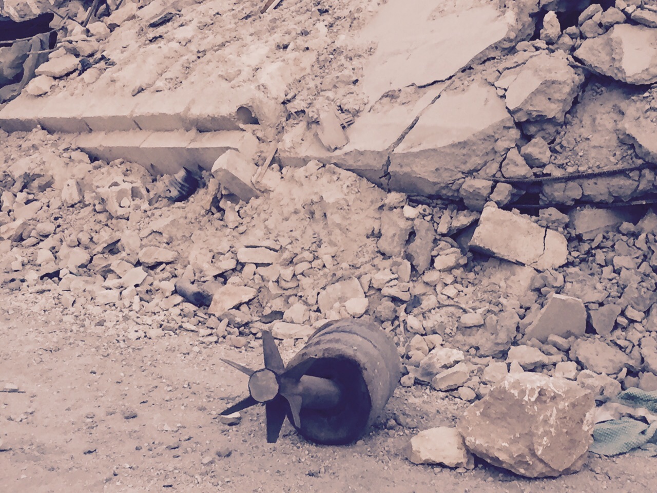 IŞİD'in el yapımı olduğu belirtilen havan mermisi