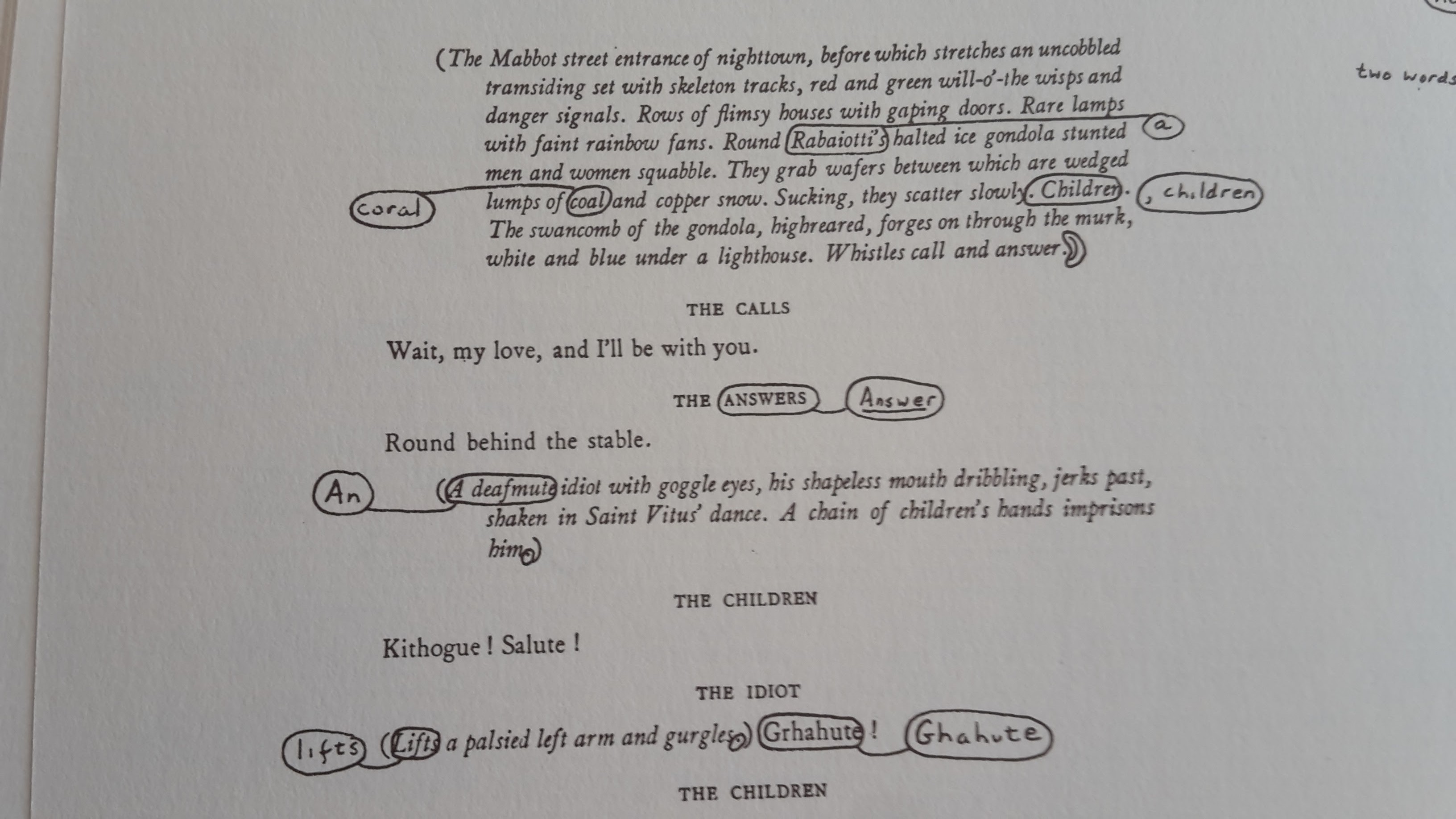 Ulysses'in elyazması ile ilk baskısı arasındaki farklar