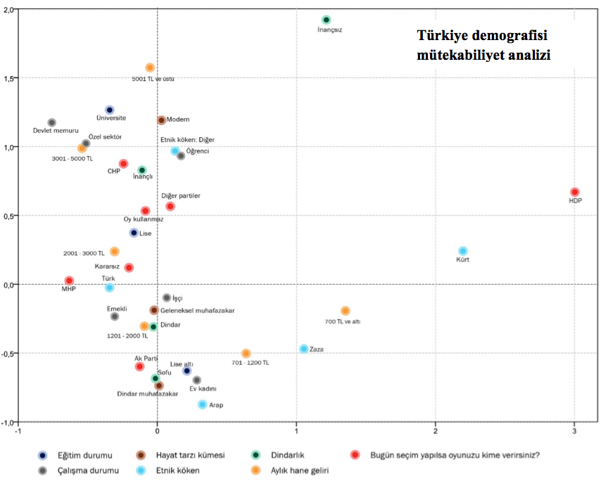 Türkiye demografisi mütekabiliyet analizi