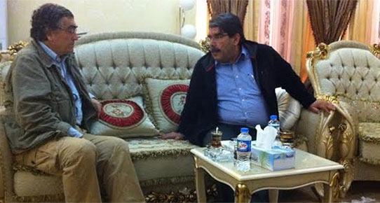 2014'te PYD lideri Salih Müslim ile birlikteyken...