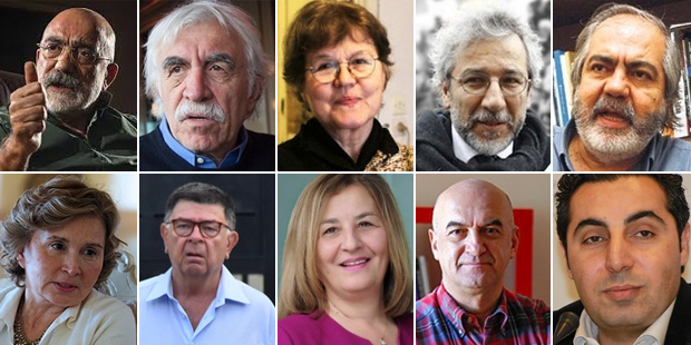 Ahmet Altan, Cengiz Çandar, Necmiye Alpay, Can Dündar, Mehmet Altan, Nazlı Ilıcak, Şahin Alpay, Lale Kemal, Yavuz Baydar, Eyüp Can