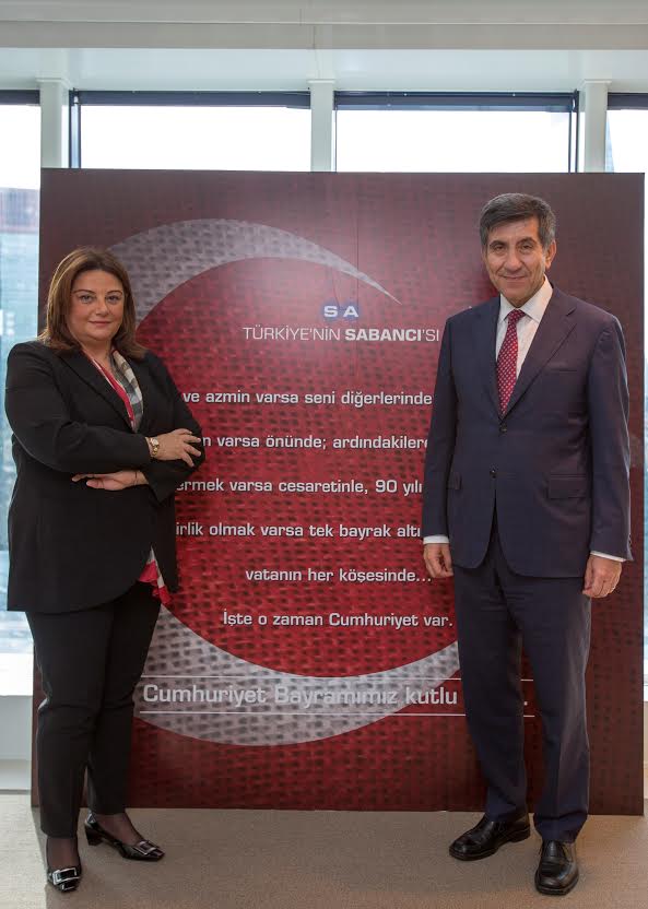 Sabancı Holding Kurumsal İletişim Direktörü Filiz Karagül Tüzün & Sabancı Holding CEO’su Zafer Kurtul
