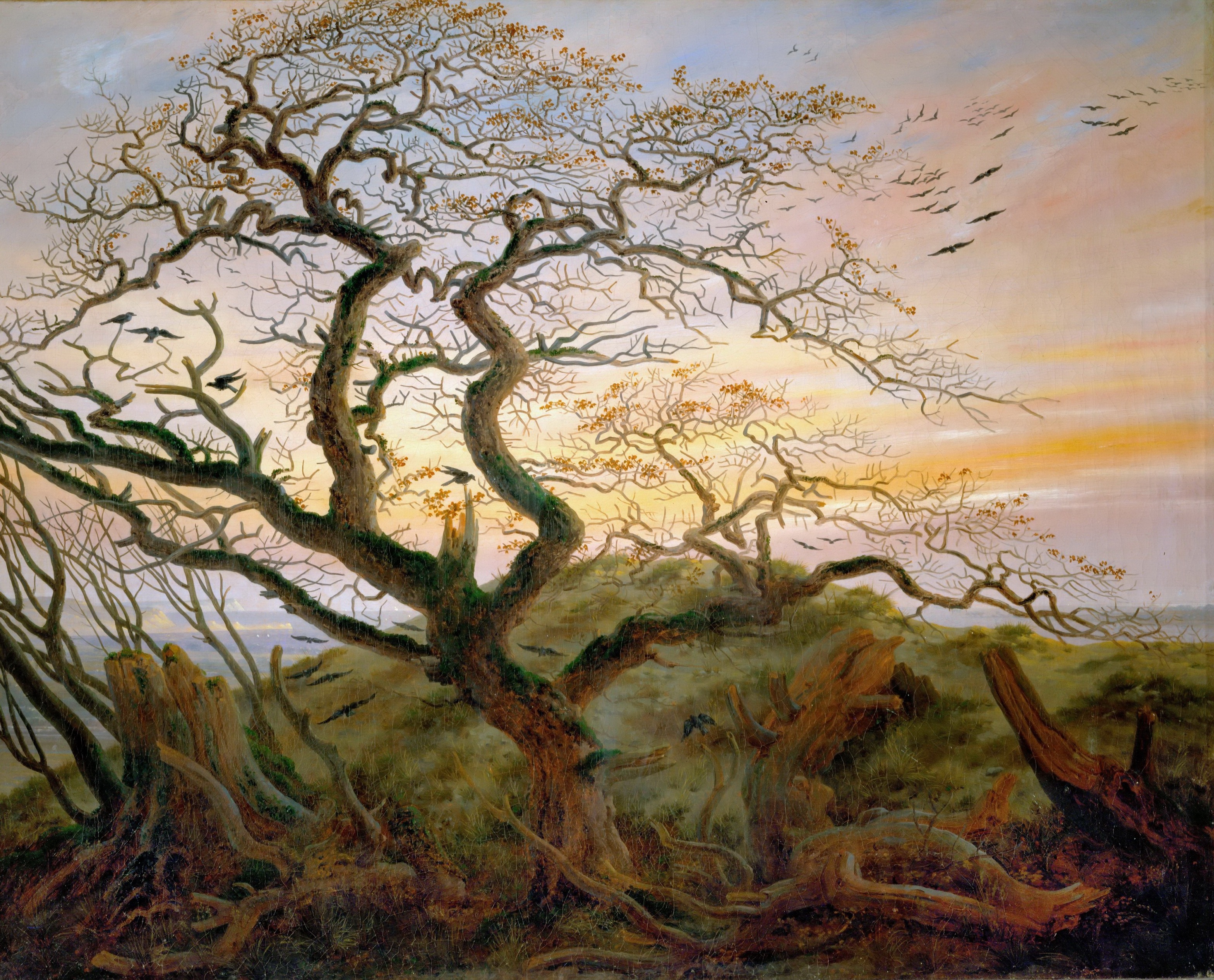 The Tree of Crows, Caspar David Friedrich