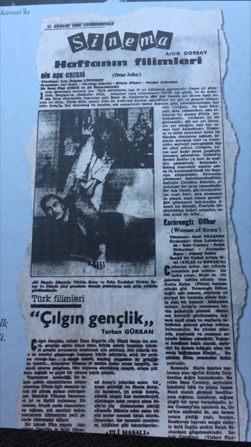 Cumhuriyet'te ilk yazım - 1 Aralık 1966