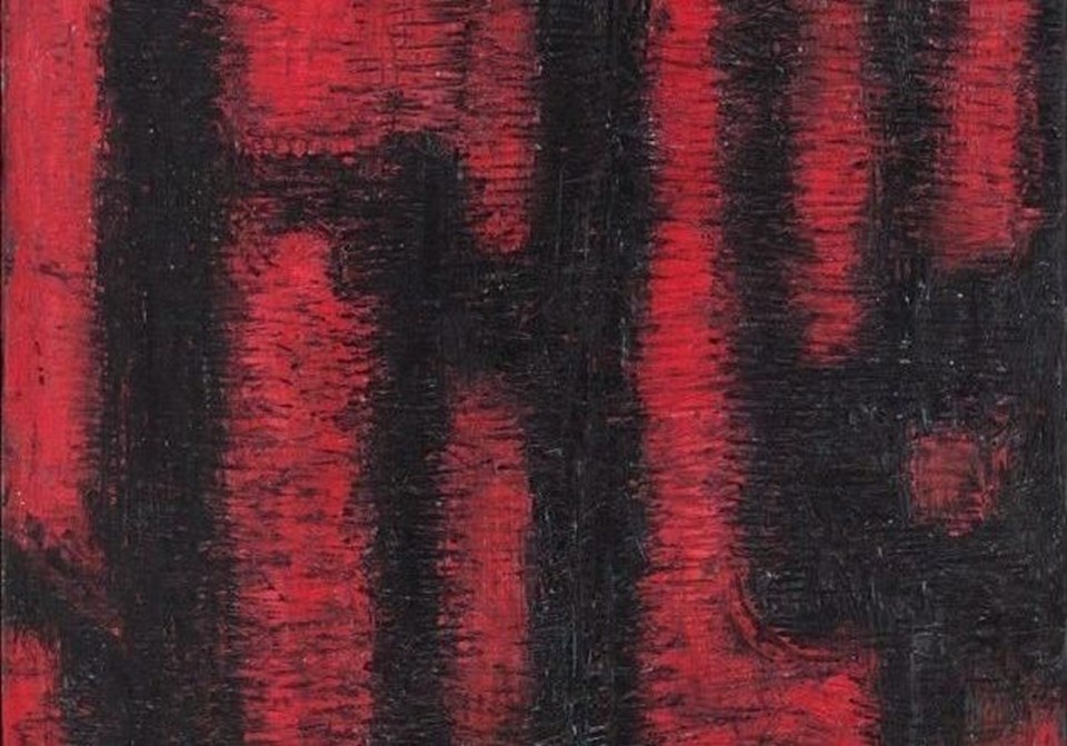  Fahrelnissa Zeid / Abstrait Rouge