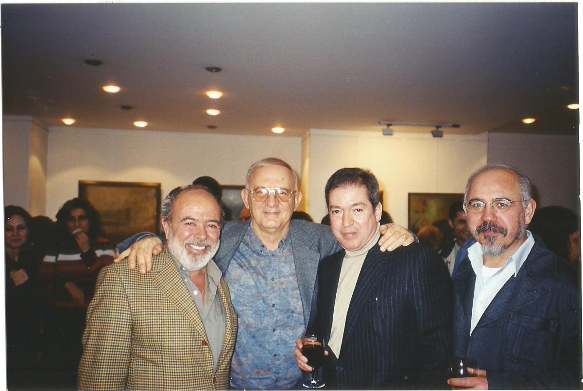  Engin ve iki gazeteci, Sadettin Davran ve Gökhan Akçora ile (2002)