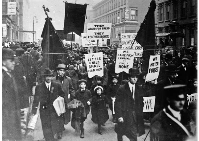 New York - Şubat 1912'de çocuk işçilerin de katıldığı yürüyüş