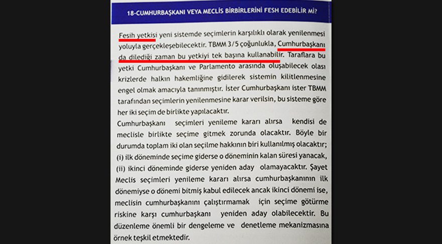 AKP'nin referandum için hazırladığı kitapçıktan
