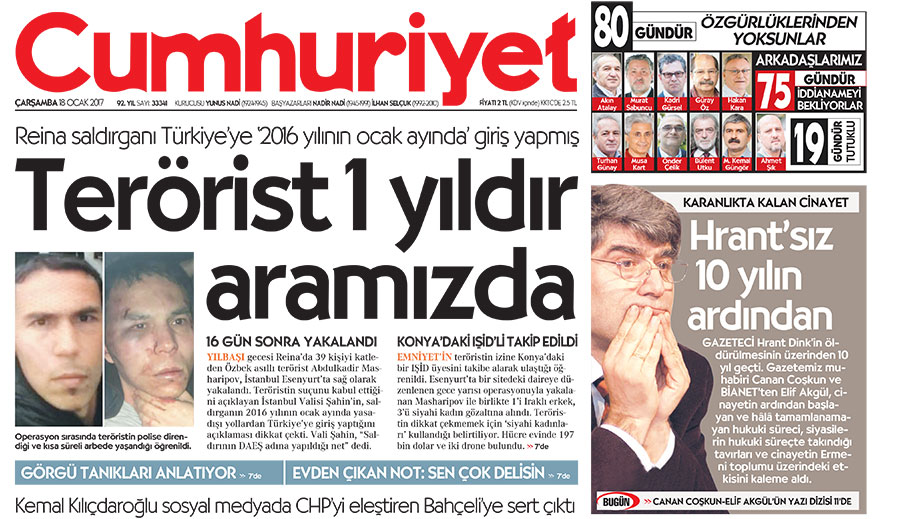 Cumhuriyet'ten Canan Coşkun ve bianet'ten Elif Akgül, Hrant Dink cinayeti davasının 10 yılını anlatan dosya haberleriyle Jüri Özel Ödülü'nü kazandı