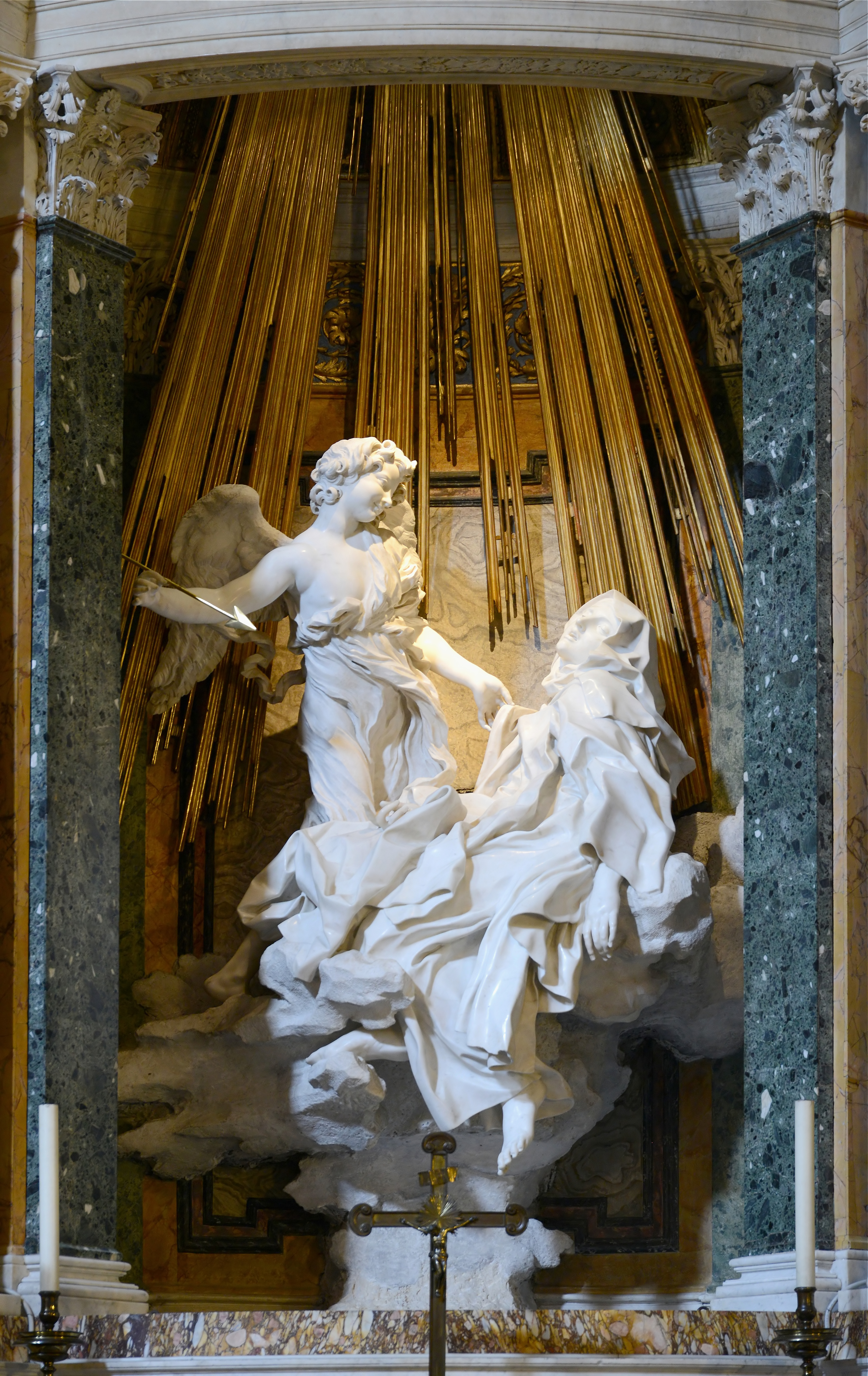 Azize Teresa'nın Vecdi, Giancarlo Bernini, Santa Maria della Vittoria Kilisesi, Roma (Wikimedia Commons)