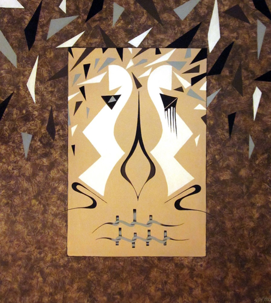 ‘Can Kırıkları’, 2015, Tuval üzerine yağlı boya, 90 x 80 cm.