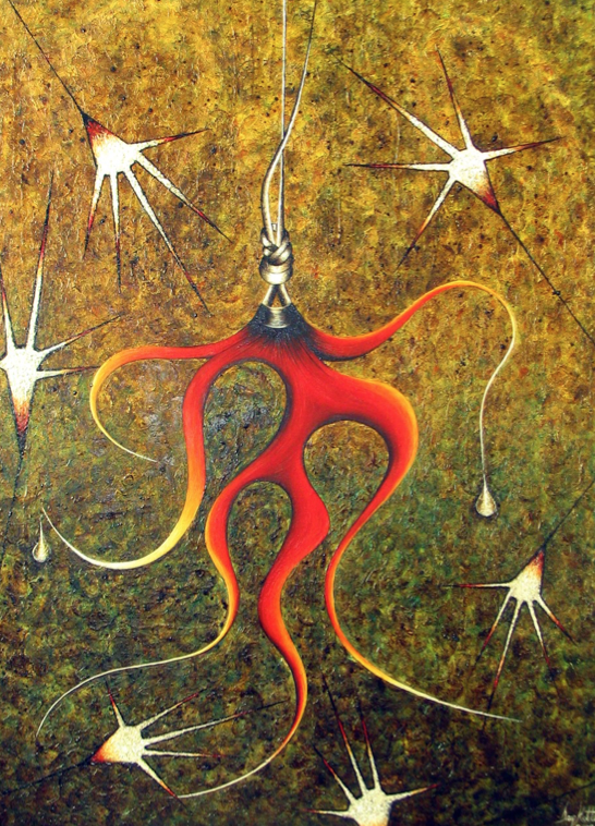 ‘Hoşnutsuz Egolar’ – Sigmund Freud, 2013, Tuval üzerine yağlıboya, 110 x 80 cm.