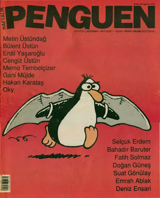 Penguen, Eylül 2002'de bu kapakla okurlarına 