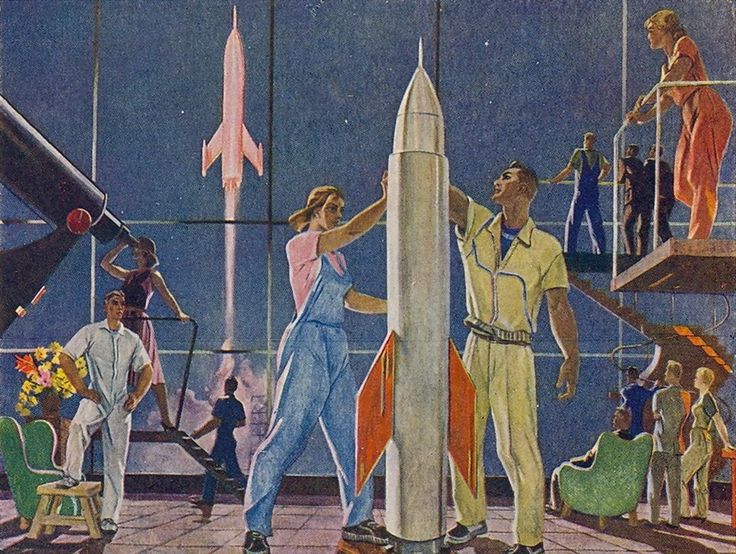 Conquerors of Space, Alexander Deineka, 1961