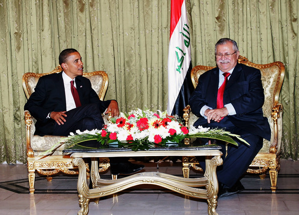 Talabani, Barack Obama ile birlikte