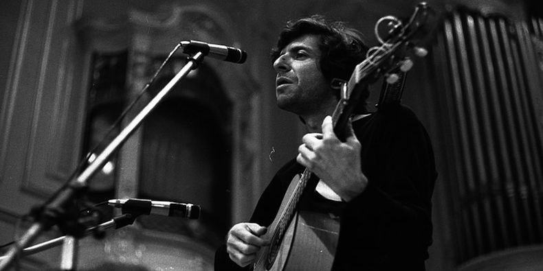 Leonard Cohen, Fotoğraf: Gunter Zint, 1970 