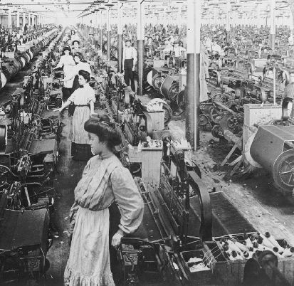 Lowell'deki fabrika kızları