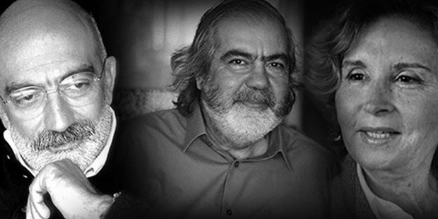 560 gündür tutuklu olan Prof. Mehmet Altan (ortada), Ahmet Altan ve Nazlı Ilıcak'la birlikte yargılandığı davada ağırlaştırılmış müebbet hapis cezasına çarptırıldı