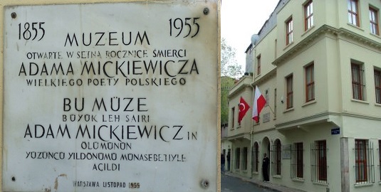 Mickiewicz'in Kasımpaşa'da yaşadığı ve hayatını kaybettiği ev, ölümünün 100. yıldönümü olan 1955'te Adam Mickiewicz Müzesi olarak açıldı  - HC 3
