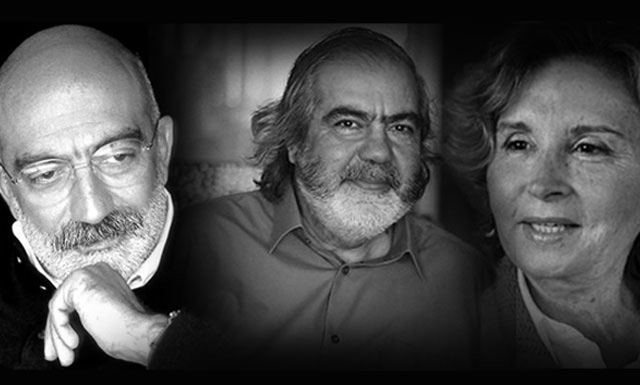 Ahmet Altan, Mehmet Altan ve Nazlı Ilıcak (soldan sağa), İstanbul 26. Ağır Ceza Mahkemesi'nce 'ağırlaştırılmış müebbet hapis cezasına çarptırıldı