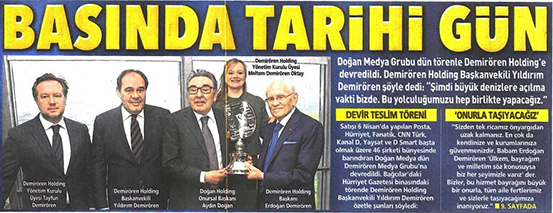 Posta gazetesinin 10 Nisan tarihli sürmanşeti