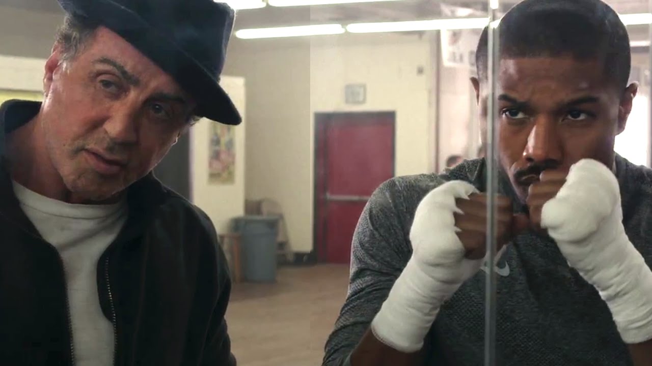 Creed filminden Michael B. Jordan ve Sylvester Stallone, yön.: Ryan Coogler, 2015