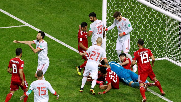 İran, zaman zaman etkili ataklarına rağmen İspanya karşısında aradığı golü bir türlü bulamadı