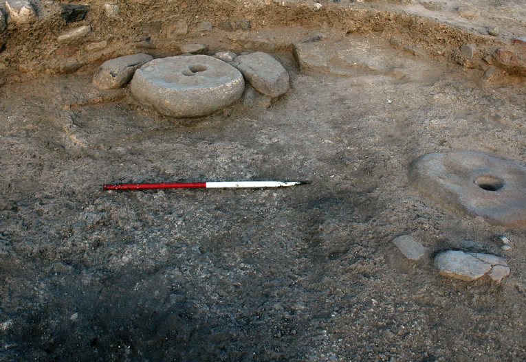 Ürdün'de kazıda ortaya çıkan ve MÖ 9500'lü yıllara tarihlenen dibek taşı, yerleşik hayata geçilmesinin izlerini taşıyor