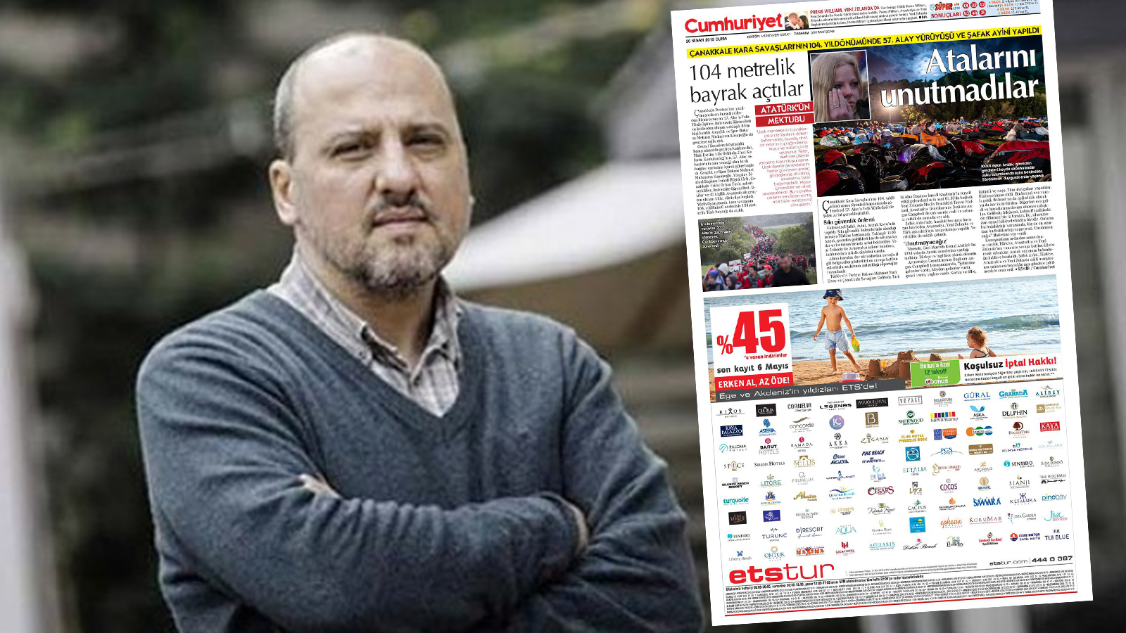 Ahmet Şık'tan Cumhuriyet gazetesinin arka sayfasındaki ETS Tur