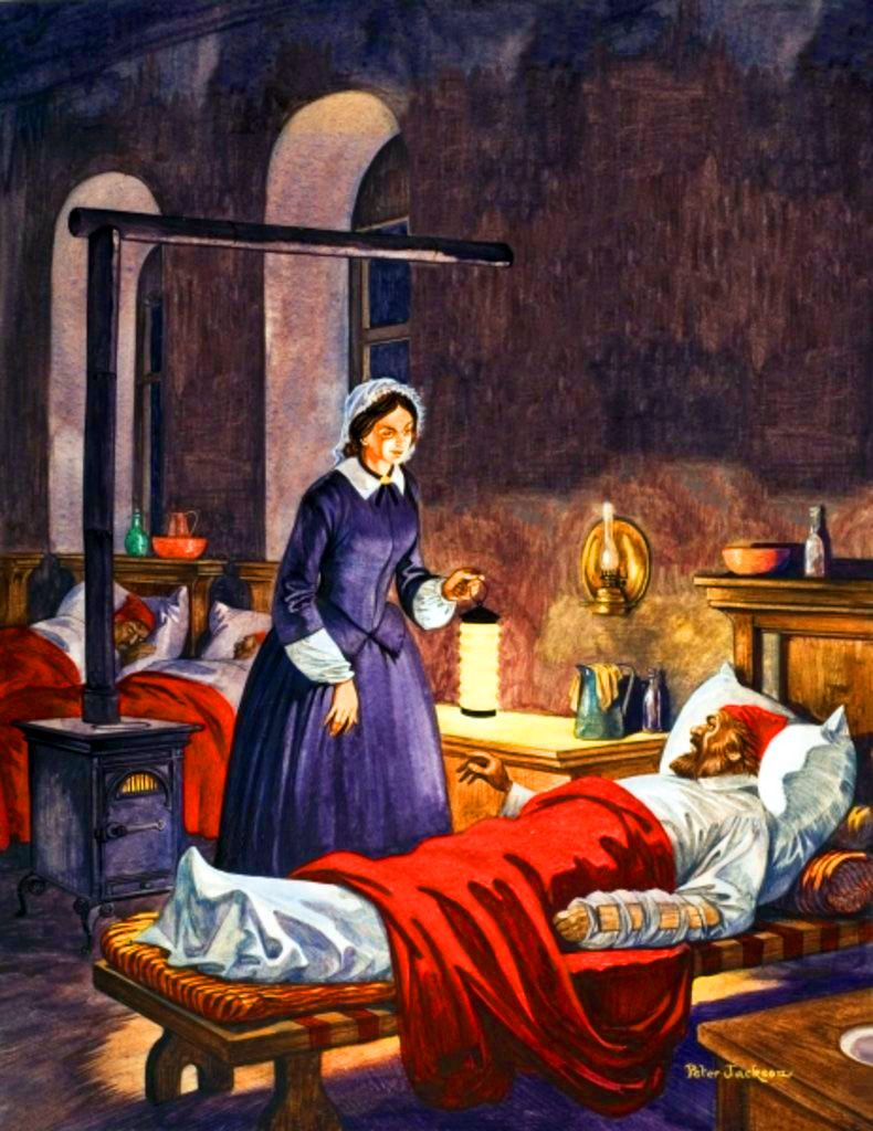 Hemşirelik mesleğinin kurucusu olarak kabul edilen Florence Nightingale, aynı zamanda lambalı kadın olarak da biliniyor.
