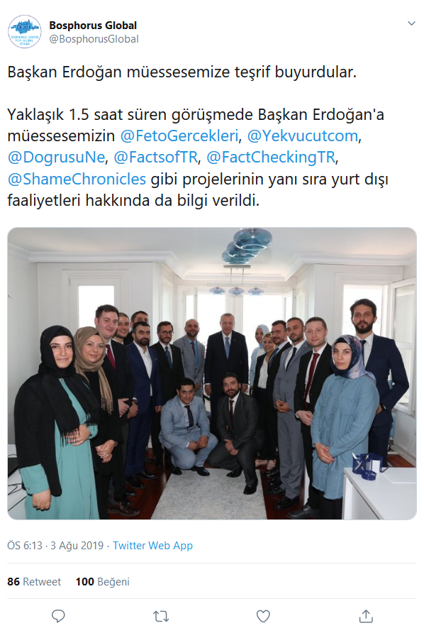 Erdoğan'dan 'Pelikan'a ziyaret