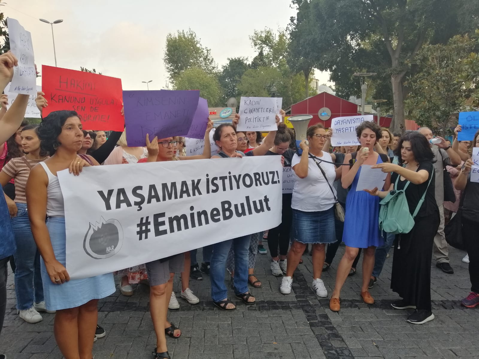 Beşiktaş Emine Bulut protesto