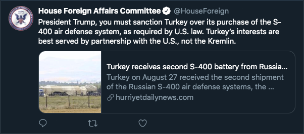 İkinci S-400 teslimatı sonrası ABD Kongresi'nden Trump'a çağrı: Türkiye'ye yaptırım uygulamalısın