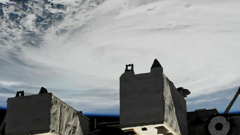 ABD'ye doğru ilerliyor; NASA, Dorian Kasırgası'nı uzaydan canlı yayınladı