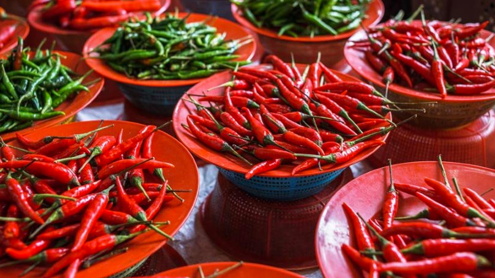 19. Acı biber  324 kalori (100 g) Besin puanı: 62 Capsicum bitkisinin meyvesi olan acı biber, kapsaisinoid, karotenoid ve askorbik asit ve antioksidanlar bakımından zengindir.