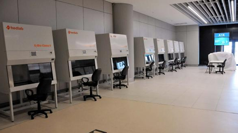 istanbul havalimani nda koronavirus test merkezi kuruldu